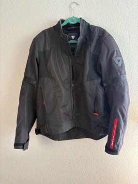 REV'IT! Men's Black Performance Motorcycle Jacket